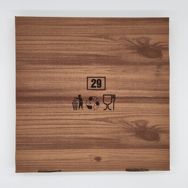 Boîte à pizza kraft 29x29cm – Image 2